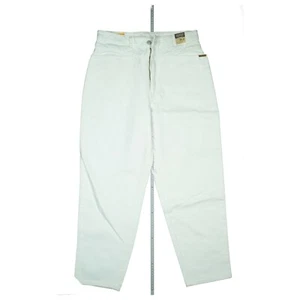 Pantalones Jeans Slim Comfort Edwin Carrot 80s 90s W34 L28 Unisex Blanco NUEVO - Imagen 1 de 7
