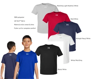 Under Armour - 1377487 UA Youth Boys Performance Tech™ Team T-shirt NWT - Picture 1 of 37