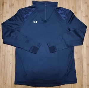 Under Armour UA Command 1/4 Zip Pullover Sweatshirt Jacket Black 1360772 Women M - Picture 1 of 13