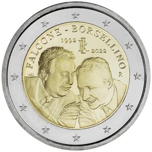 Italia Falcone & Borsellino 2022 Uncirculated Bfr - Picture 1 of 2