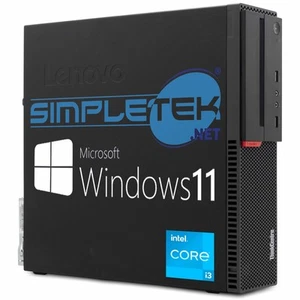Computer Lenovo Thinkcentre M800 SFF i3 Win 11 RAM 8GB SSD 120 GB Serial - Picture 1 of 5