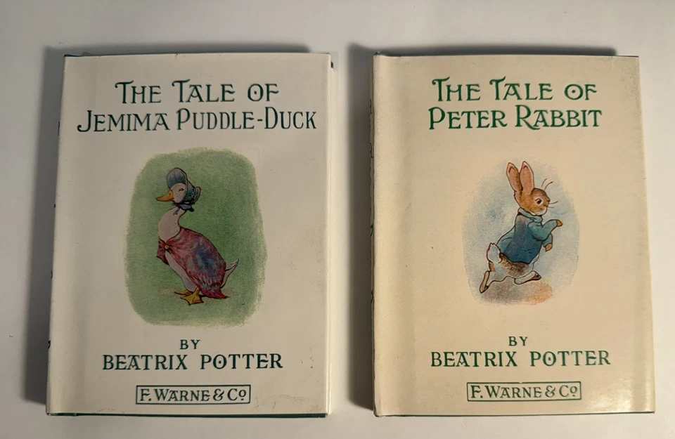 Beatrix Potter The Tale of Peter Rabbit & Jemima Puddle Duck Books 1936 мини - Изображение 1 из 4
