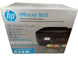 HP - OfficeJet 3830 Wireless All-In-One Instant Ink Ready Inkjet Printer - Black - Picture 1 of 4