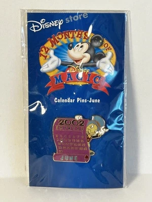 Disney 12 Months of Magic Calendar Pin June Jiminy Cricket - Image 1 of 2