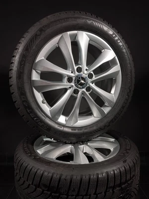 4 Winterräder 225 / 50 R17 Mercedes C Klasse W205 17" Alufelgen Winterreifen - Bild 1 von 4