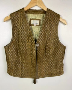 Real Suede Leather Waistcoat UK Size 14 (EU 42) Women`s Vest - Great Condition - Picture 1 of 4