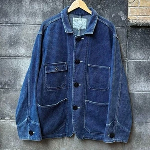 AOZORA Sashiko Denim Overall Jacke Blue Heaven Japan XL indigo Japan Brand - Bild 1 von 9