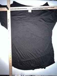 OP Ocean Pacific T-shirt Juniors large 11/13 black short sleeve - Picture 1 of 11