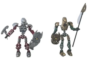 2x LEGO Bionicle Toa Iruini 8762 Lego Bionicle Toa Norik 8763 - Picture 1 of 3