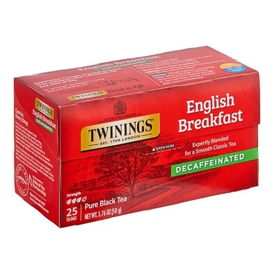 Bolsas de té descafeinadas Twinings English Breakfast - 150/caja Foto 1 de 3