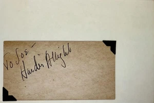 HARDIE ALBRIGHT signed handsigniert 4"x 6" KARTEIKARTE Das Lied der Lieder SABOTEUR - Bild 1 von 6