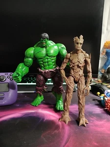 Marvel Diamond Select Incredible Hulk Figur 10" And Build A Figure Groot 2014 - Bild 1 von 6