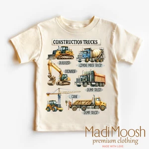 Construction Trucks Shirt - Excavator Tee - Picture 1 of 6