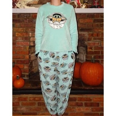 Disney Star Wars Grogu Pajama Set L pants & top Manelorian sleepwear - Image 1 of 4
