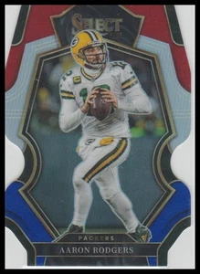 2022 Panini Select #136 Aaron Rodgers Red and Blue Prizm Die Cut - Picture 1 of 2