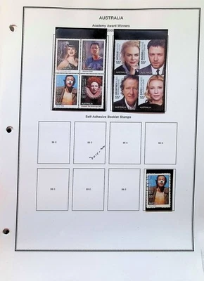 Colección moderna de Australia en páginas de álbum 2009 MNH Foto 1 de 4