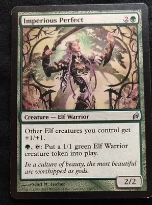 Imperious Perfect: Lorwyn Regular MTG Card from 2007 - Heavily Played - Image 1 of 2