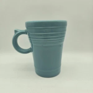Fiestaware Bistro Latte Mug Turquoise Homer Laughlin Collectible Coffee Cup - Picture 1 of 8