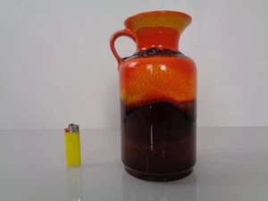 Jarrón de cerámica vintage años 70 Fat Lava Jasba N 6021220 - Imagen 1 de 15