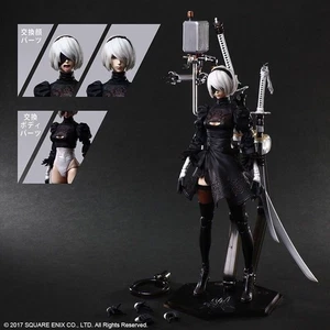 Nier Automata 2B Action Figure Articulated Poseable Model Gift Collectible - Picture 1 of 14