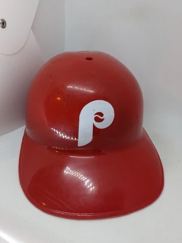 Vintage Philadelphia Phillies Plastic Full Size Batting Helmet Laich Made in USA Cover