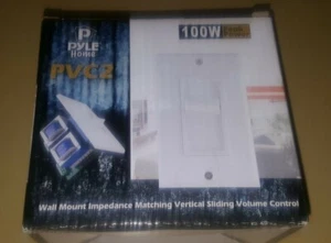 Pyle Home PVC2 100 WATT WANDIMPEDANZ PASSEND VERTIKAL VERSCHIEBBAR LAUTSTÄRKEREGLER - Bild 1 von 4