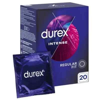 Preservativos estimulantes Durex Intense Regular Fit, 20 piezas - Imagen 1 de 2