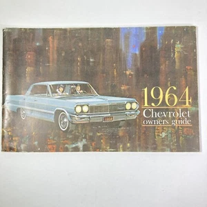 1964 Chevrolet Owners Manual User Guide Reference Book (Writing on Back Cover) - Picture 1 of 17