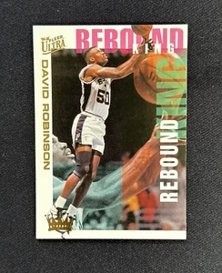 1994-95 Fleer Ultra David Robinson #8 Rebound King Insert Basketball Card Spurs - Bild 1 von 2