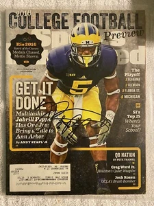 JABRILL PEPPERS SIGNED / AUTO SPORTS ILLUSTRATED MAGAZINE MICHIGAN WOLVERINES - Picture 1 of 1