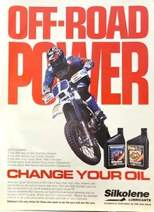 1995 Silkolene Motorcycle Lubricants Print Ad Scott Summers AMA Champ - Picture 1 of 1