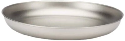 Snow Peak Titanium Trek Plate - Ultralight  Durable Camping Plate - O NEW - Image 1 of 4