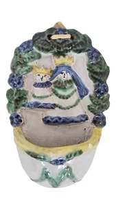 Scheibbser Keramik expressiver Weihbrunnkessel Figur Figurine Austria Ceramic - Bild 1 von 3