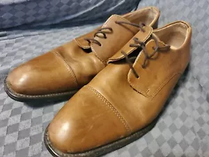 Vero Cuoio - Men Vintage Leather Brown Dress Shoes - Size 9.5M - Picture 1 of 5