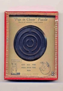 Jeu de patience anglais  "Pigs in clover" puzzle Ed. Journet & Co TBE - Picture 1 of 2