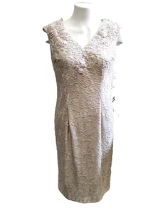 BNWT Alex Evening Porcelain Colour Dress Size 12 - Picture 1 of 10