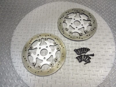 2004 02-06 Victory Touring Front Left Right Brake Rotor Disc Pair OEM - Image 1 of 4