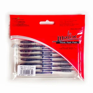 #86 MOLIX SATOR WORM 2.5" Soft Floating Lure Aroma Jig Rockfish Dropshot Wacky - Picture 1 of 2