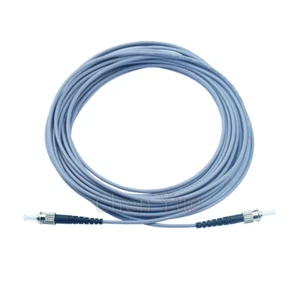 30M Armored Fiber Patch Cord Simplex Fiber MM ST-ST OM1 FTTH Armored Fiber Cable - Picture 1 of 4