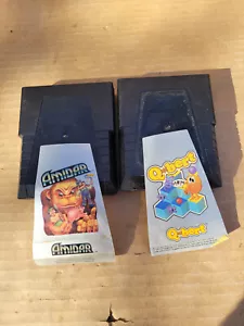 Atari Games Lot Of 2 CARTRIDGES Q-BERT AND AMIDAR LOOSE LABELS - Picture 1 of 1
