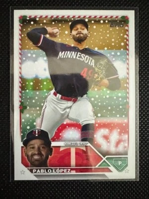 2023 Topps Holiday Pablo Lopez #H184 Minnesota Twins - Image 1 of 2