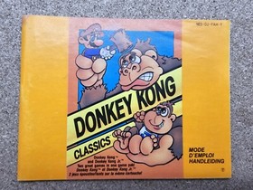 Donkey Kong Classics Nintendo NES 8-BIT MODE D'EMPLOI NOTICE-FRA C9