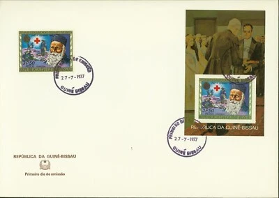 Guinea Bissau 1977-FDC for "Red Cross" issue "Henry Dunant".. (EB) MV-18751 - Image 1 of 2