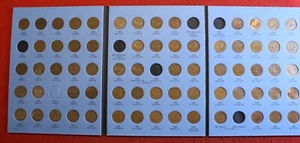 1920-1988 Canadian Small cent Folder 68 Coins Circulated Book CA6 - Picture 1 of 6
