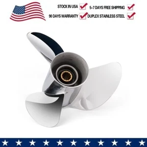 10.25 x 15-G YBS Polished Stainless Outboard Propeller Fit Yamaha 40-60Hp,RH - Picture 1 of 5