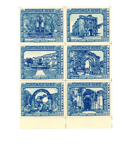 Guatemala Scott # C485a - MNH - Block of 6 - CV=$10.50            (21-C186) Cover