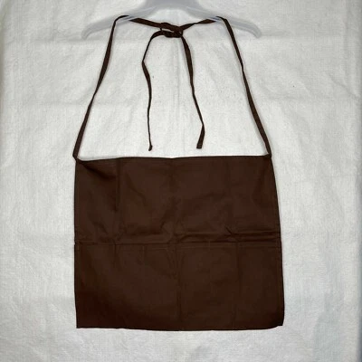 Uncommon Threads Unisex Waist Apron Tie Closure 22W X 18L Brown One Size NWOT - Image 1 of 4