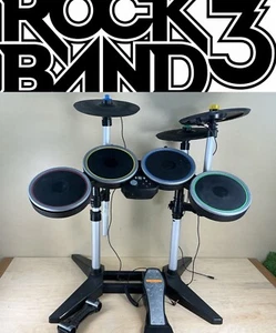 PS3 Rock Band 3 Drums With Pro Cymbals And Foot Pedal HARMONIX **NICE SET Tested - Picture 1 of 1