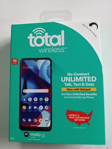 Total Wireless Motorola moto g Pure, 32GB, Blue -Prepaid Smartphone(Locked) - Picture 1 of 3