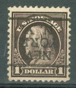USA $1 Ben FRANKLIN Inverted Precancel NEW YORK NY Used Lot#a1047 - Picture 1 of 1